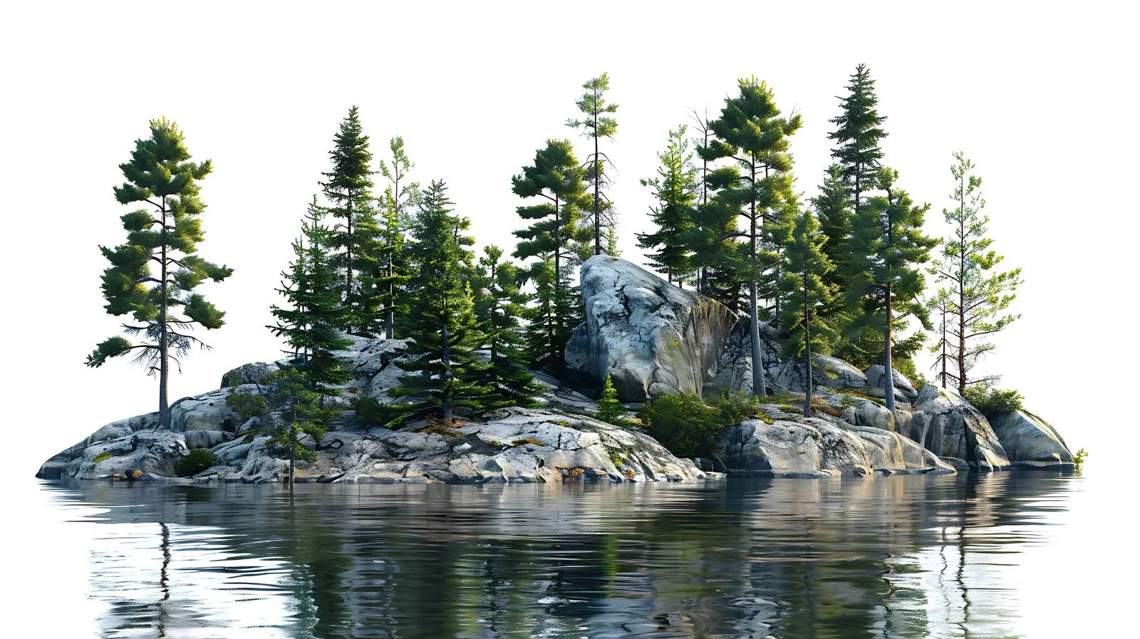 Tranquil Boundary Waters Lake Shoreline Scene — free download from Dotvec