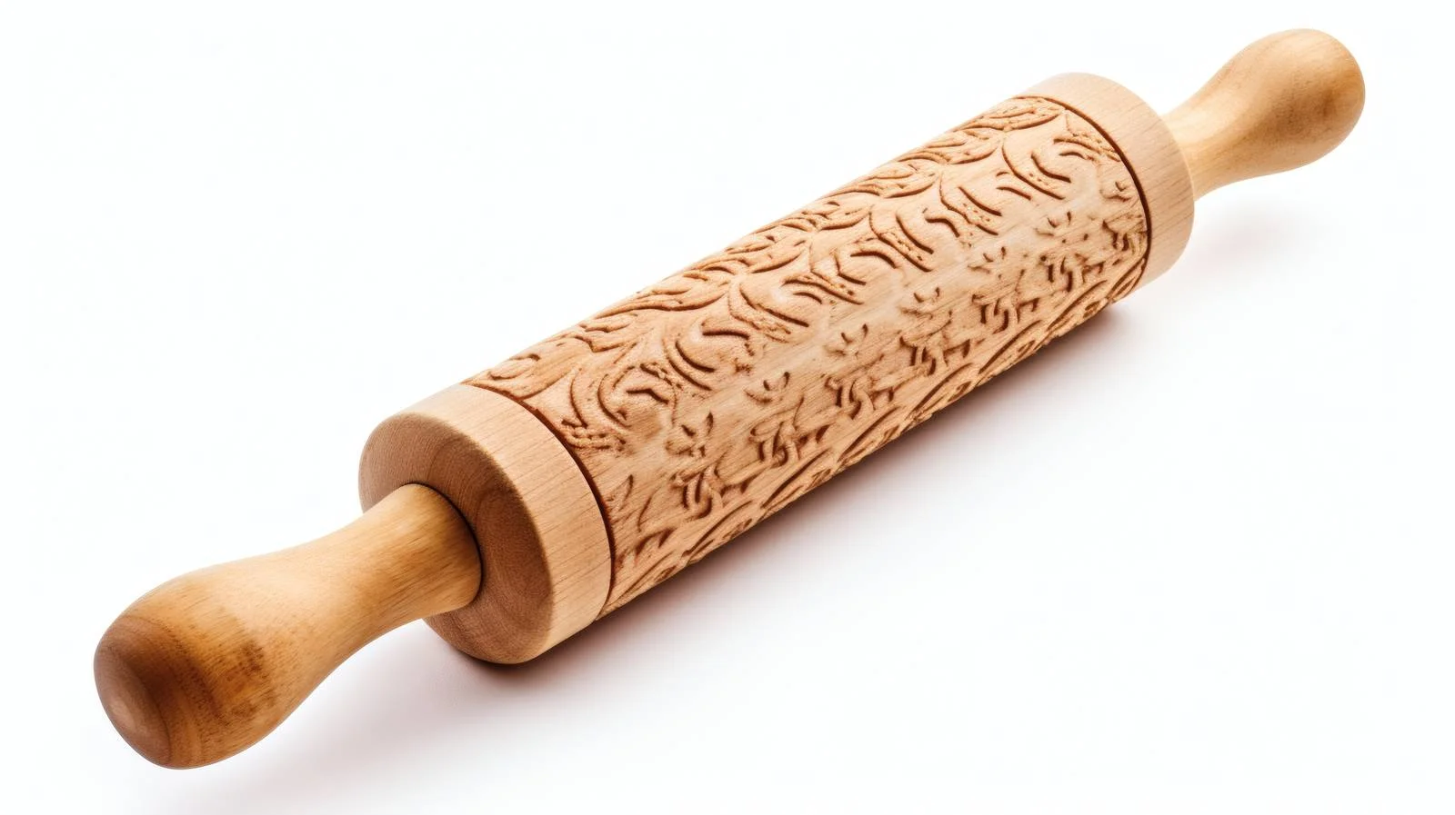 Traditional Rolling Pin on Wooden Board — free download from Dotvec