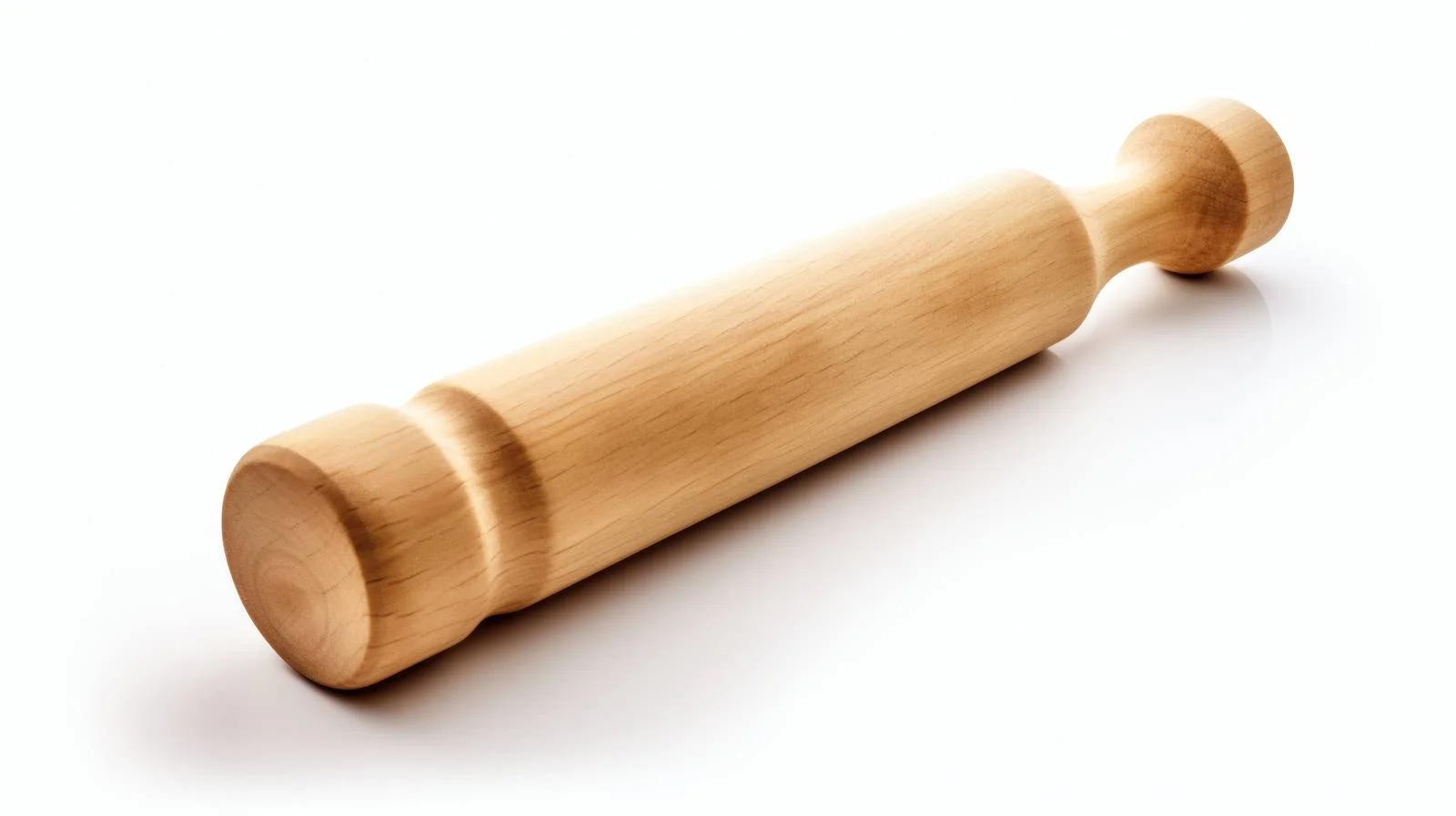Traditional Rolling Pin on Wooden Surface — free download from Dotvec