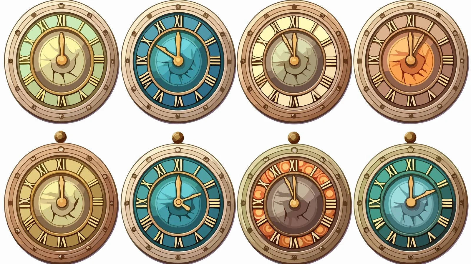 Roman Numerals Cartoon Collection — free download from Dotvec