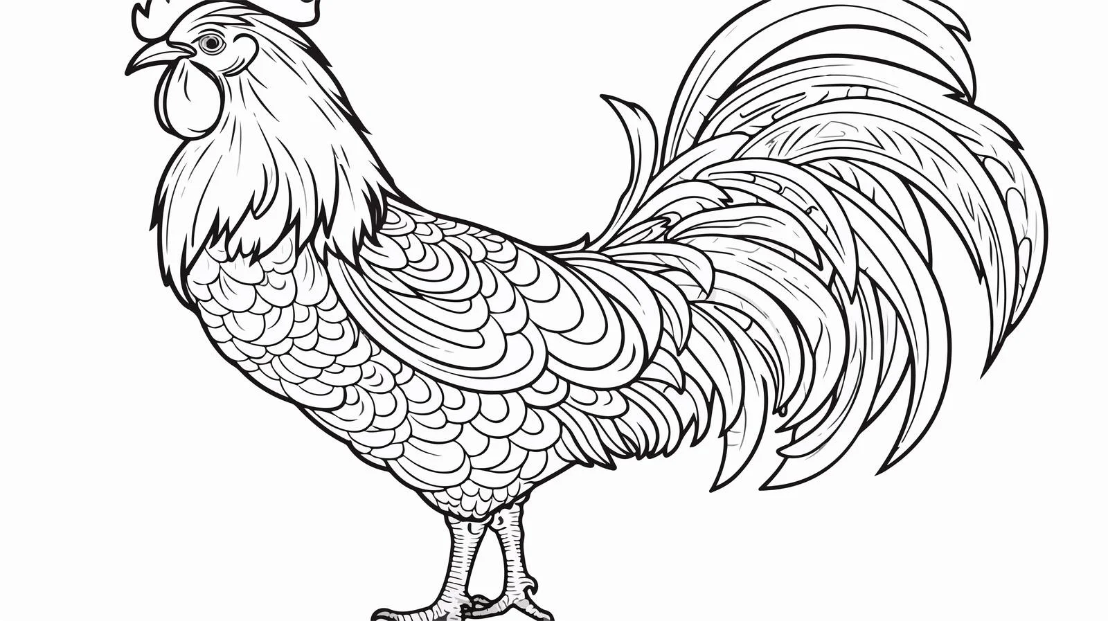 Hand-Drawn Rooster Doodle Illustration — free download from Dotvec