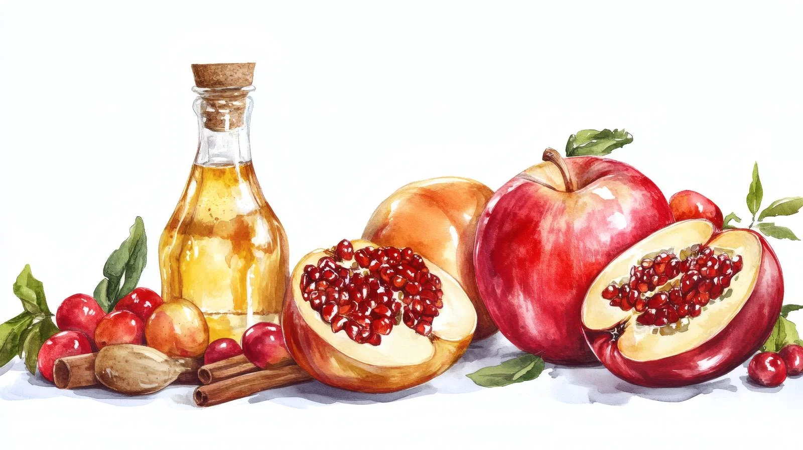 Elegant Rosh Hashanah Design on White — free download from Dotvec