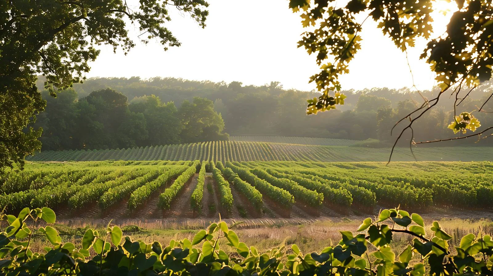 Soybean Field with Late Afternoon Light — free download from Dotvec
