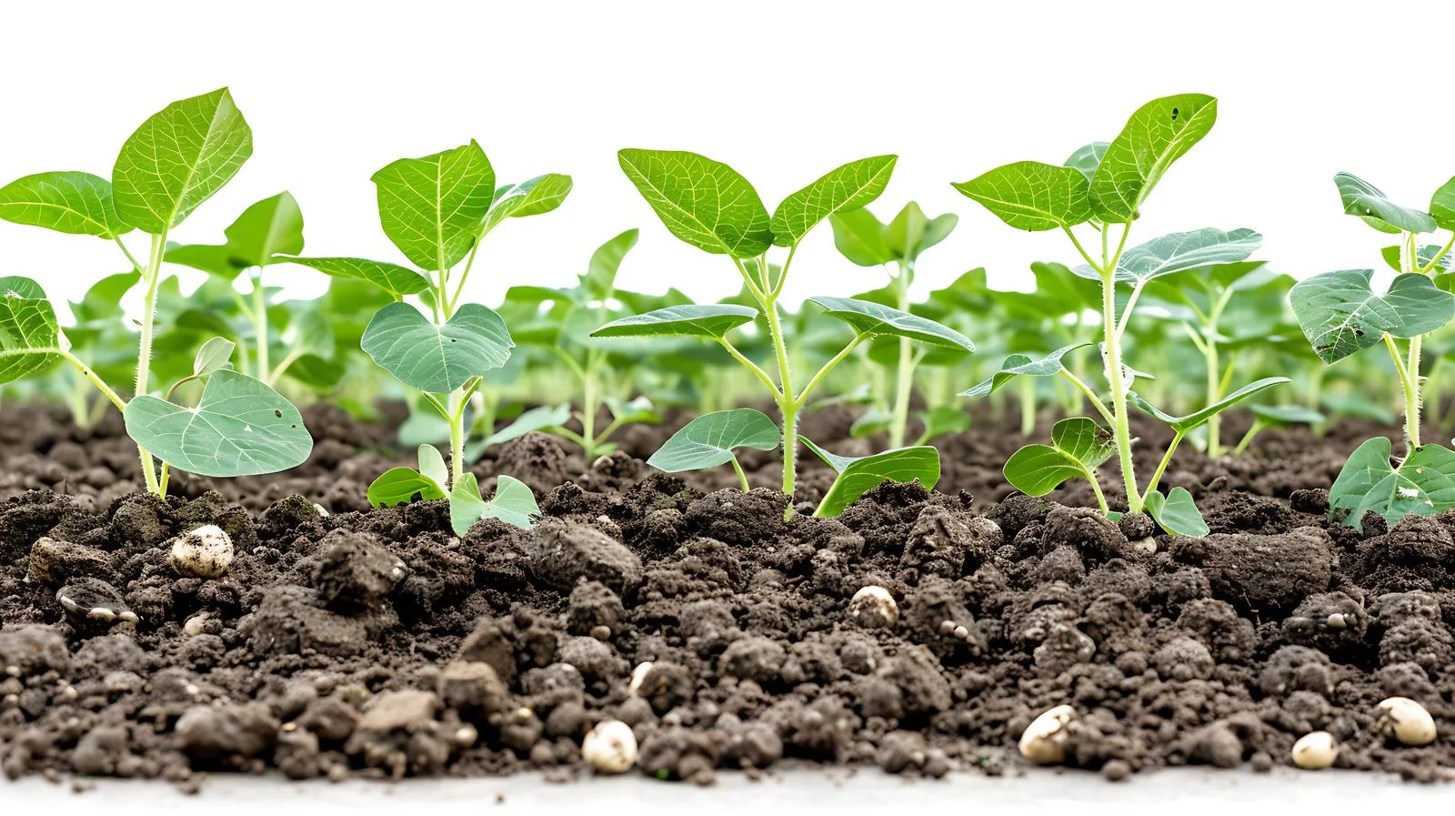 Soybean Rows Bathed in Afternoon Sunlight — free download from Dotvec