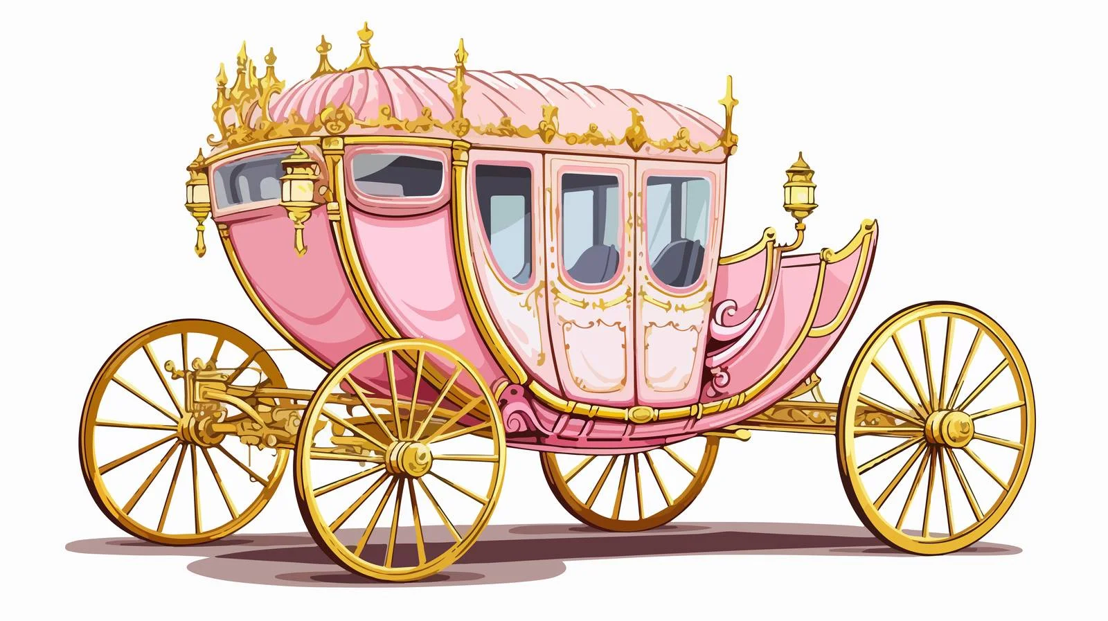 Royal Carriage Hand Drawn Sketch — free download from Dotvec