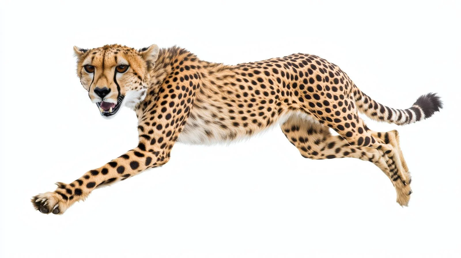 Graceful Cheetah on White Background — free download from Dotvec