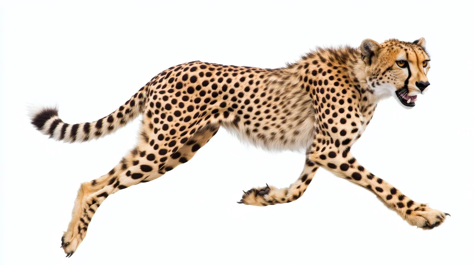 Graceful Cheetah on White Background — free download from Dotvec
