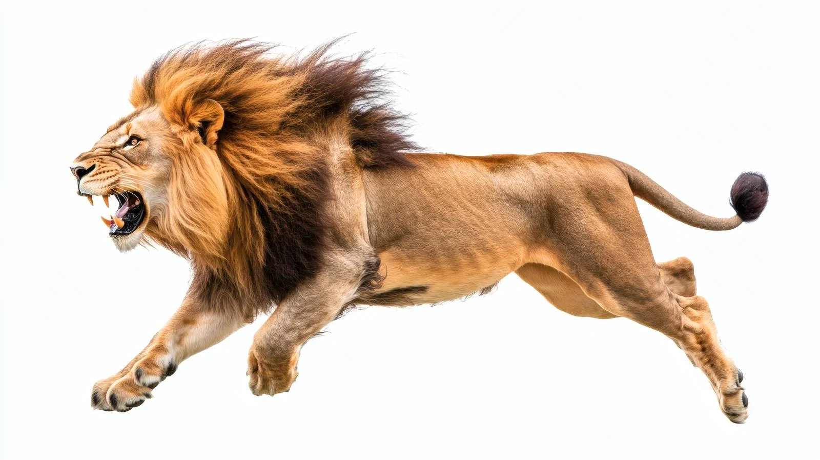 Majestic Lion on White Background — free download from Dotvec