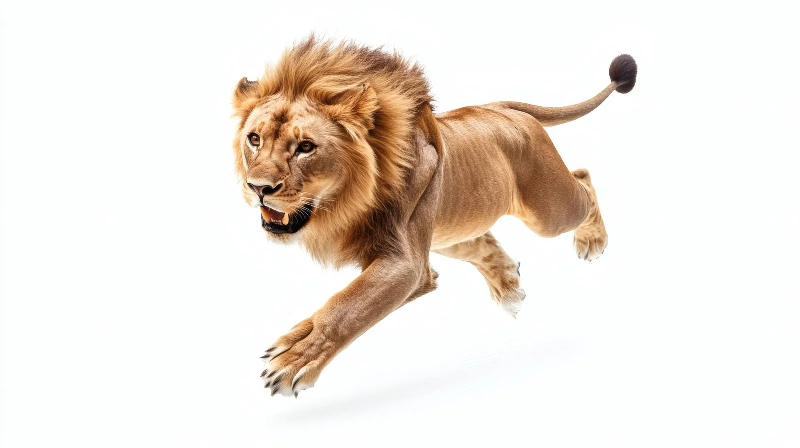 Majestic Lion on White Background — free download from Dotvec