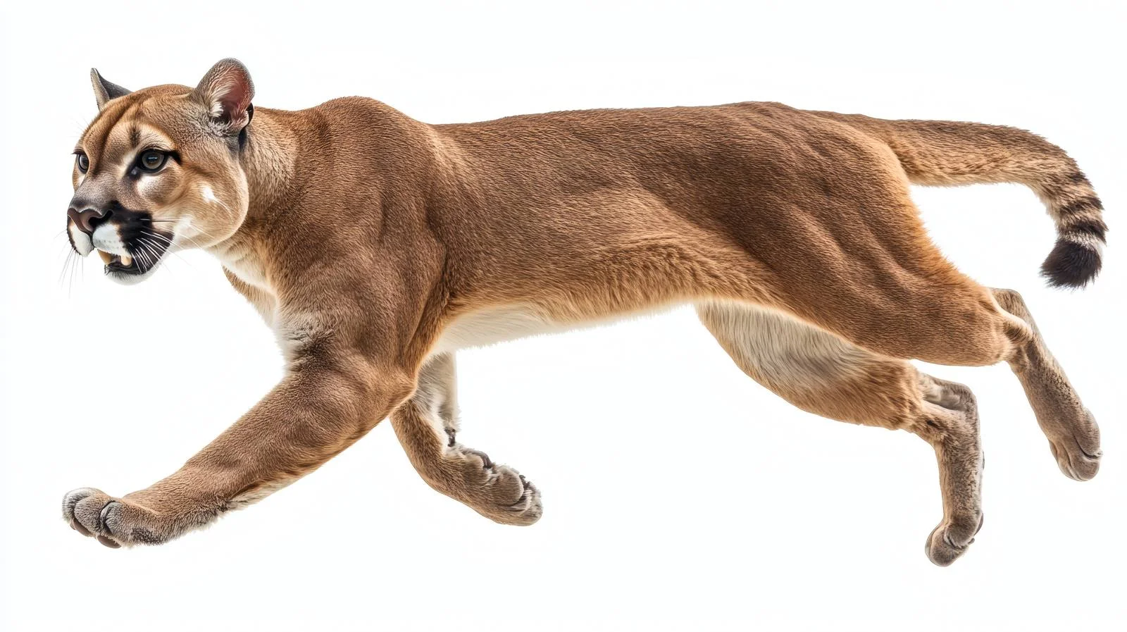 Graceful Puma on White Background — free download from Dotvec