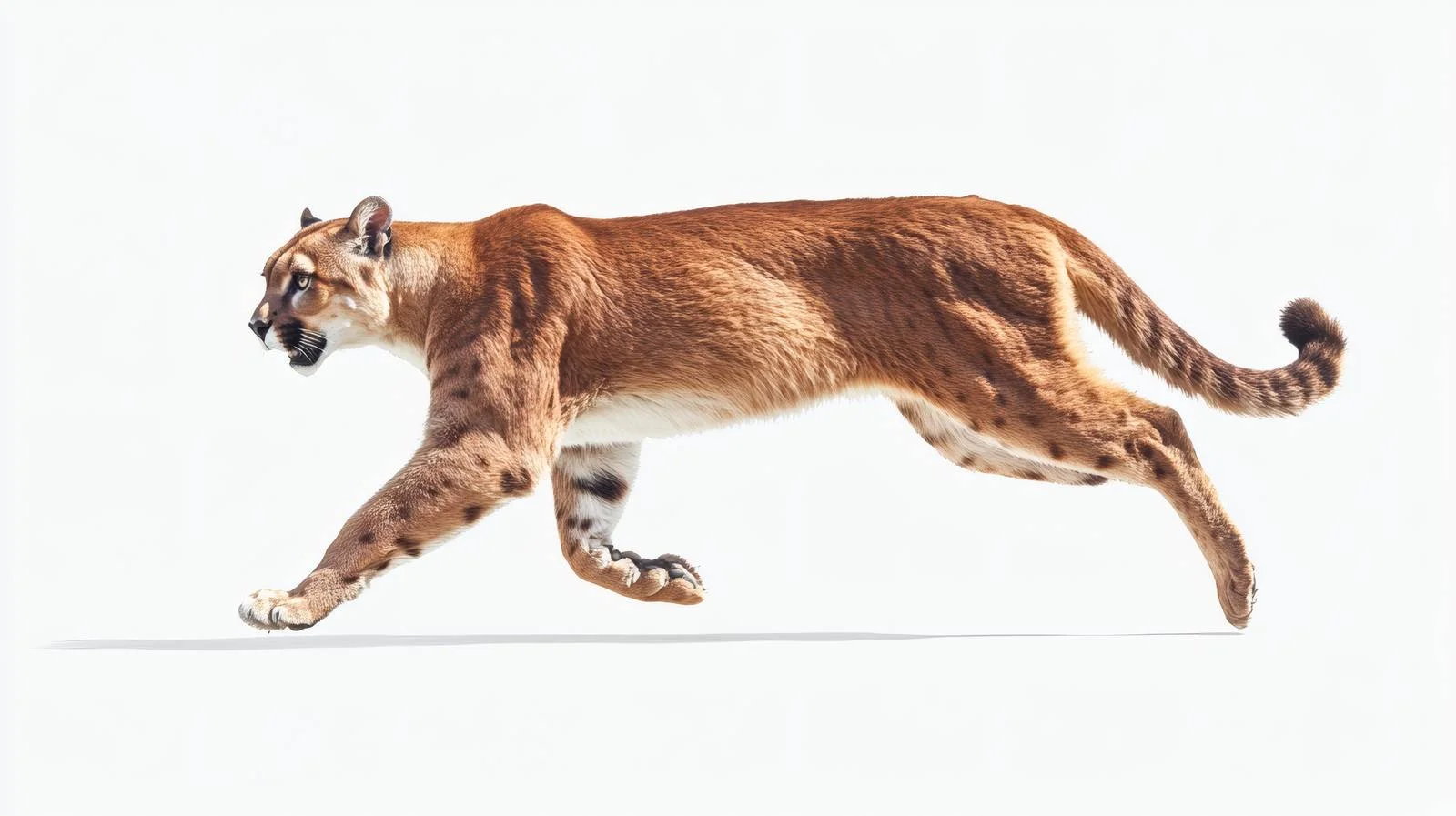 Sleek Puma on White Background Outlined — free download from Dotvec
