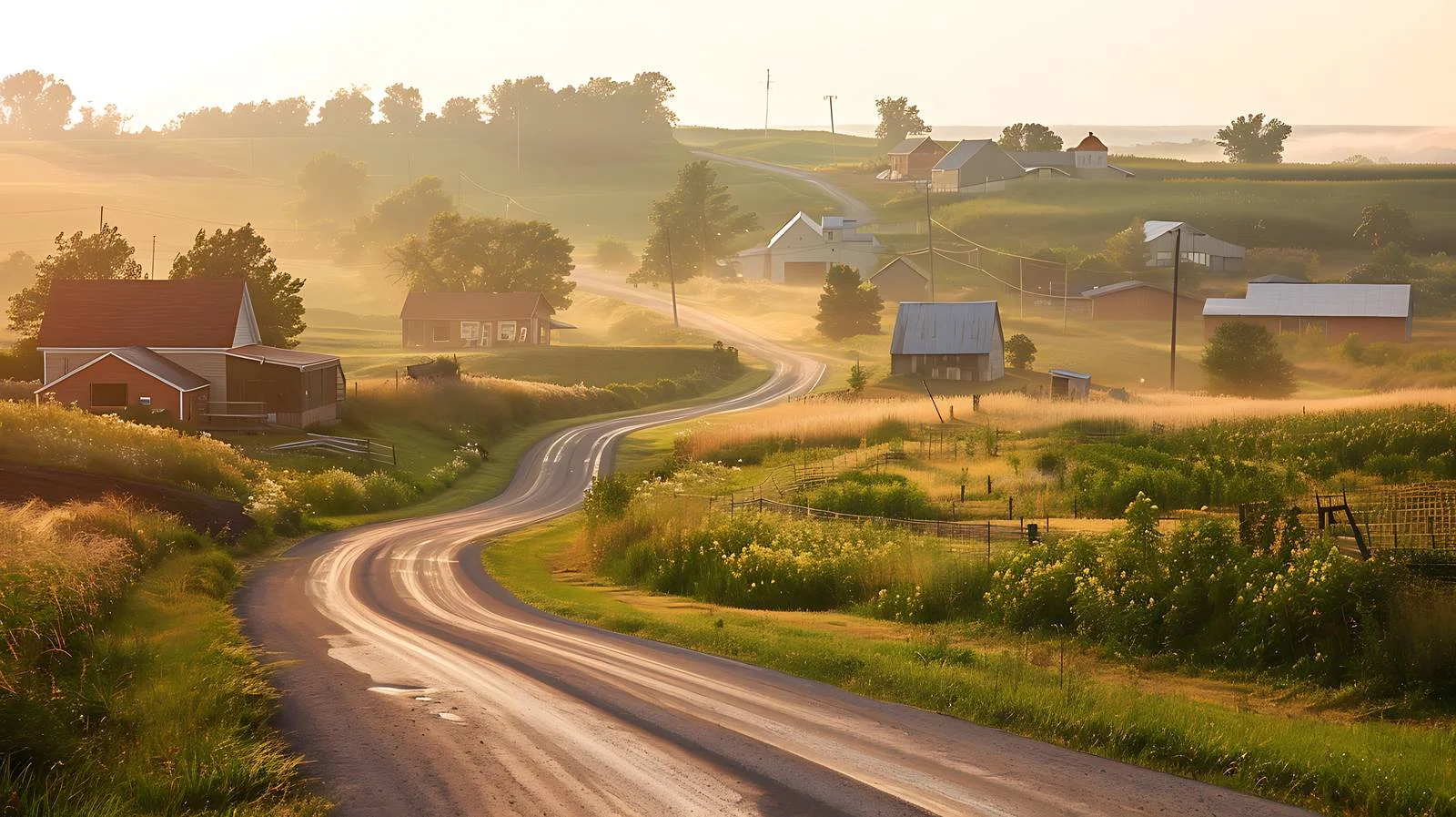 Scenic Morning Drive Through Minnesota Farmland — free download from Dotvec