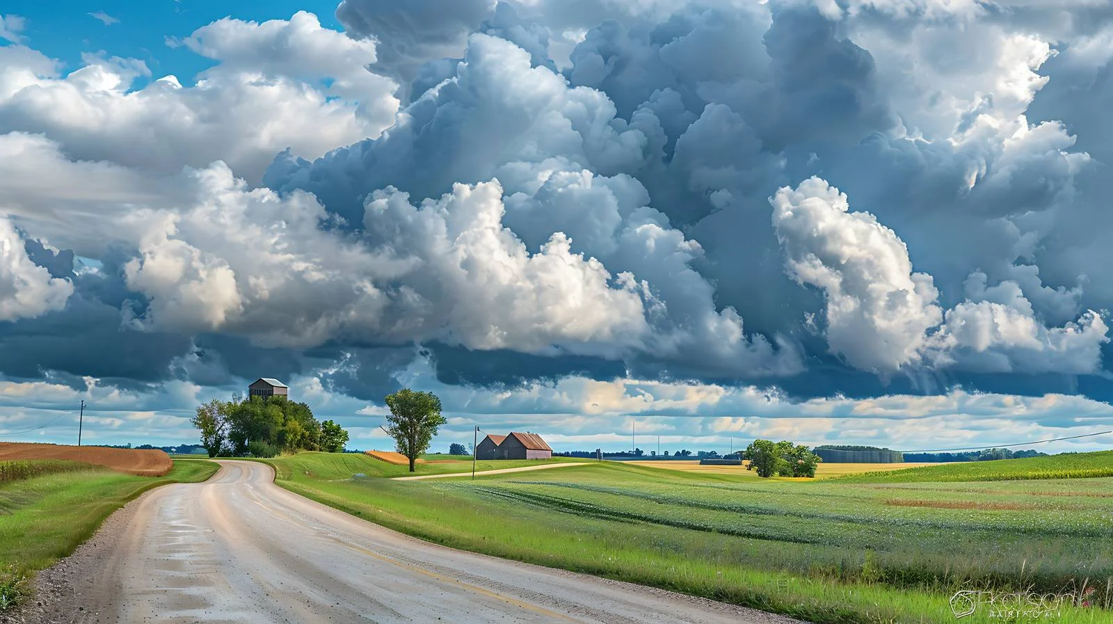 Tranquil Rural Highway Through Southern Minnesota — free download from Dotvec