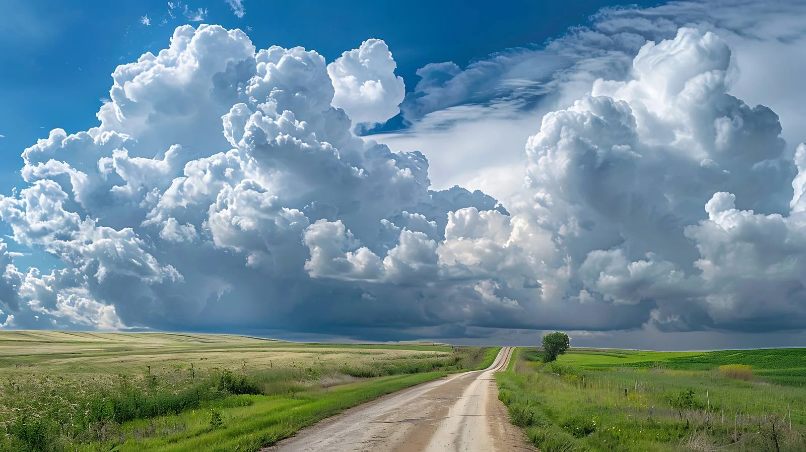 Tranquil Midwest Road Amid Vast Fields — free download from Dotvec