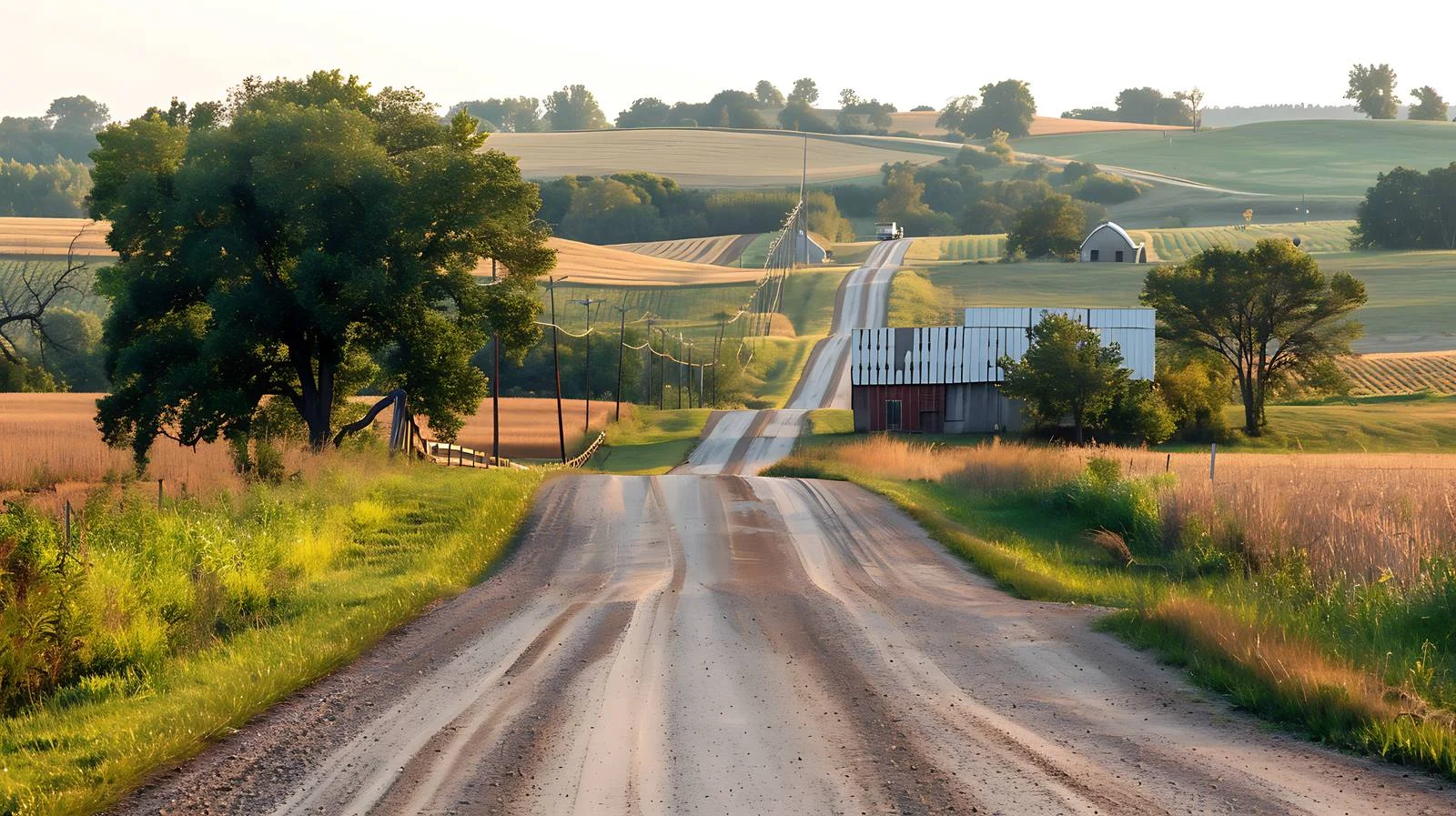 Tranquil Country Road Through Central Minnesota — free download from Dotvec