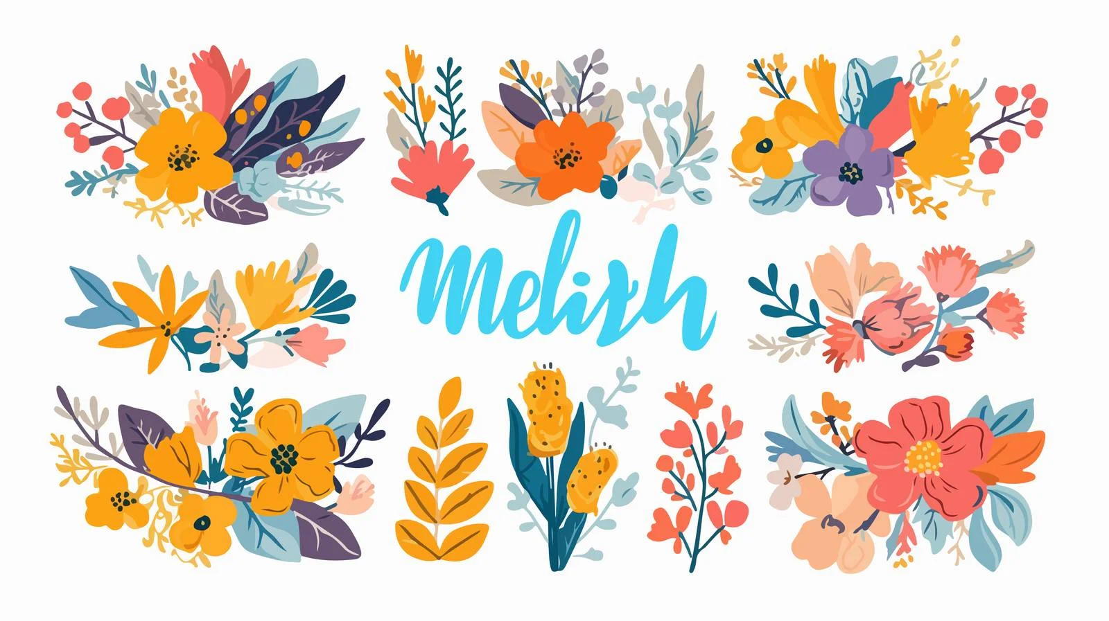 Elegant Russian Month Names Calligraphy Display — free download from Dotvec