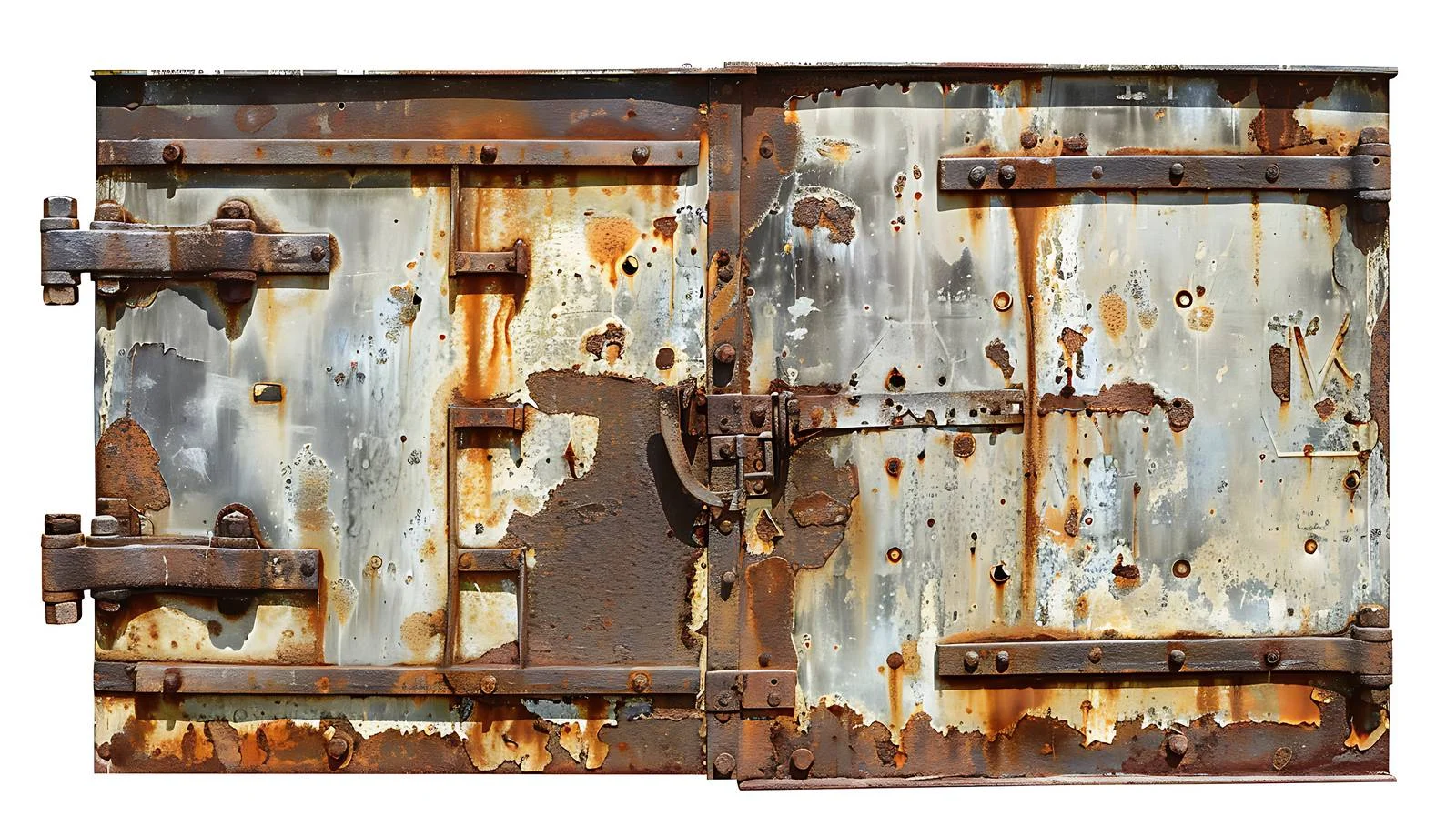 Antique Rusted Muffle Furnace Door — free download from Dotvec
