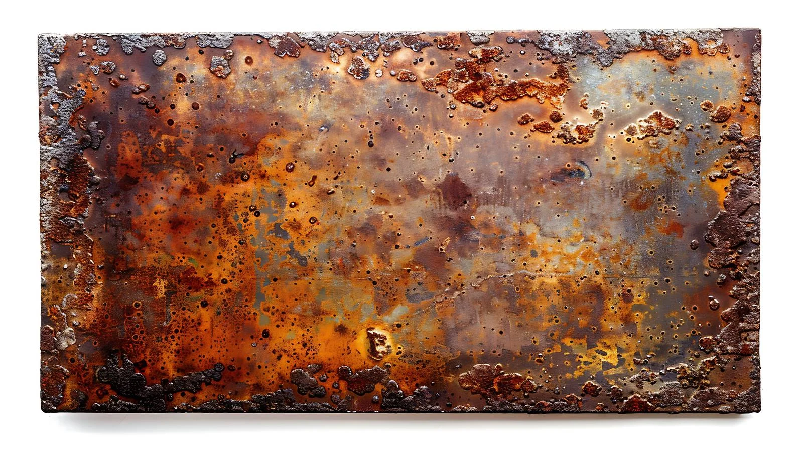 Weathered Rusty Metal Plate Texture Background — free download from Dotvec