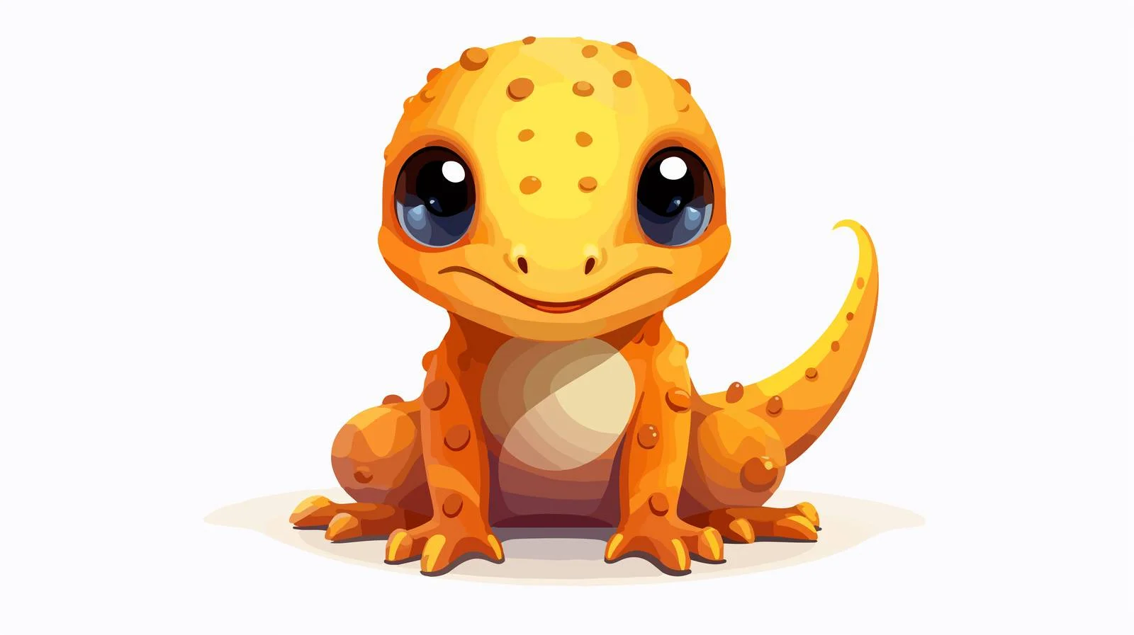 Adorable Salamander Face Design for Kids — free download from Dotvec