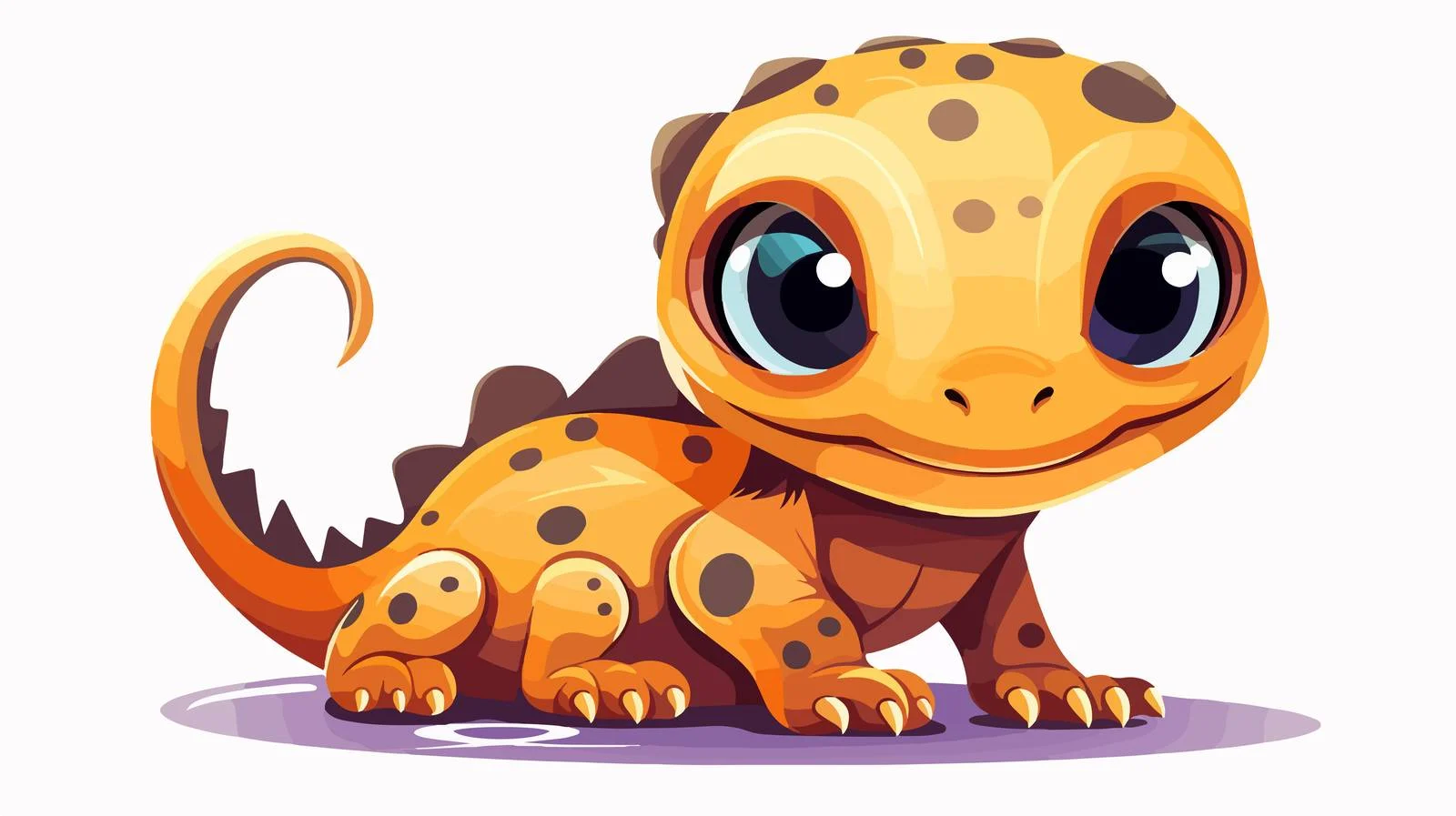 Adorable Salamander Face Design Kids Vector — free download from Dotvec