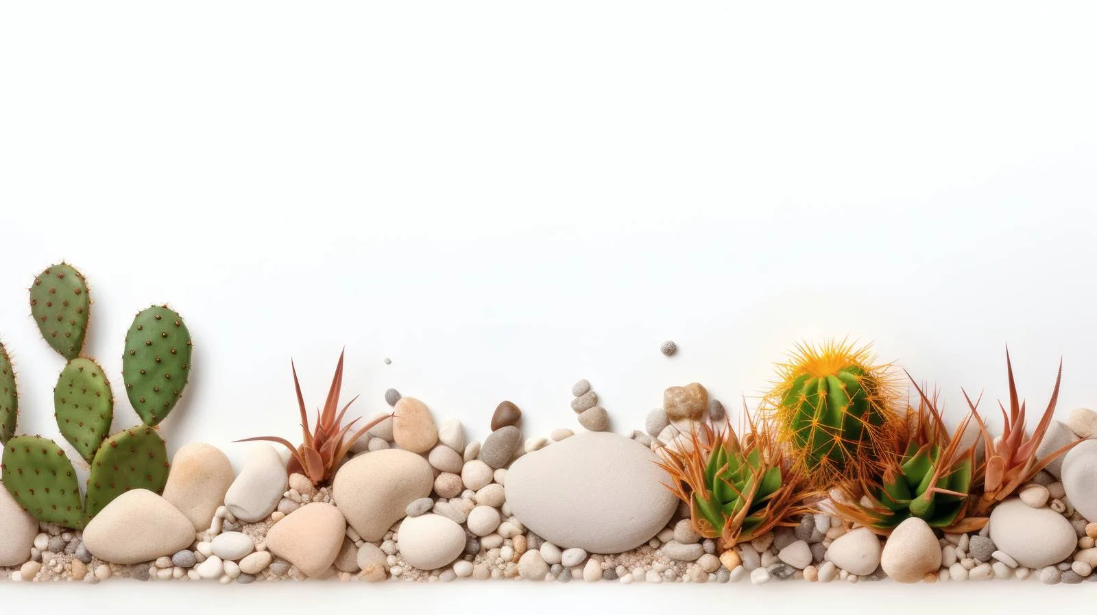 Serene Desert Scene with Cactus Plants — free download from Dotvec