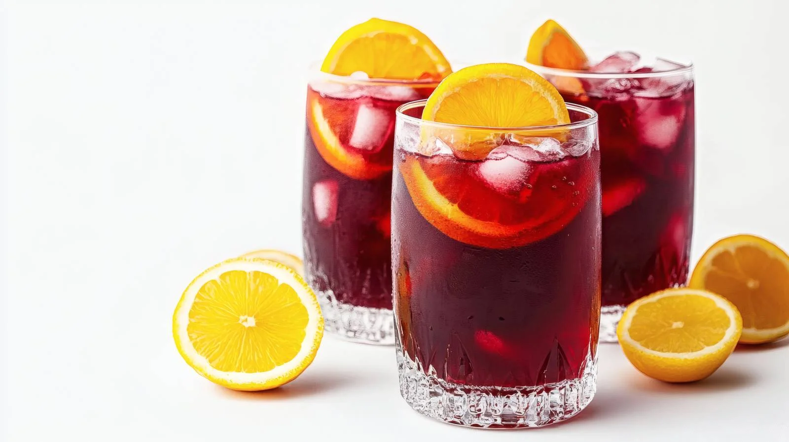 Refreshing Sangria Punch on White Background — free download from Dotvec