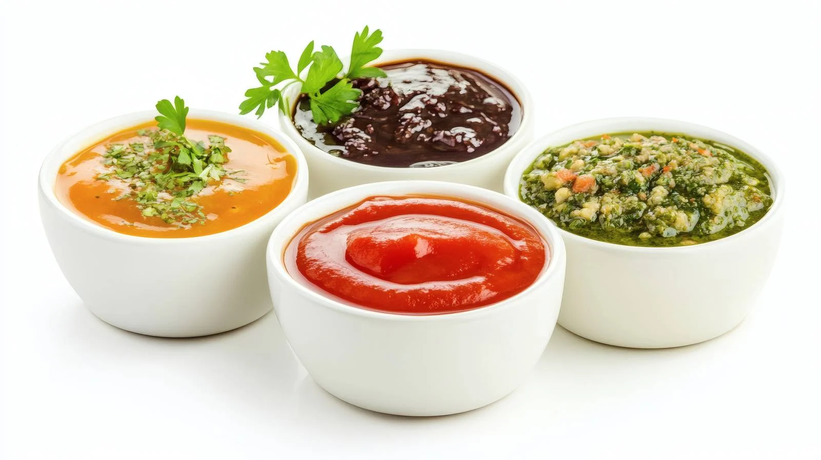 Variety of Sauces on White Background — free download from Dotvec