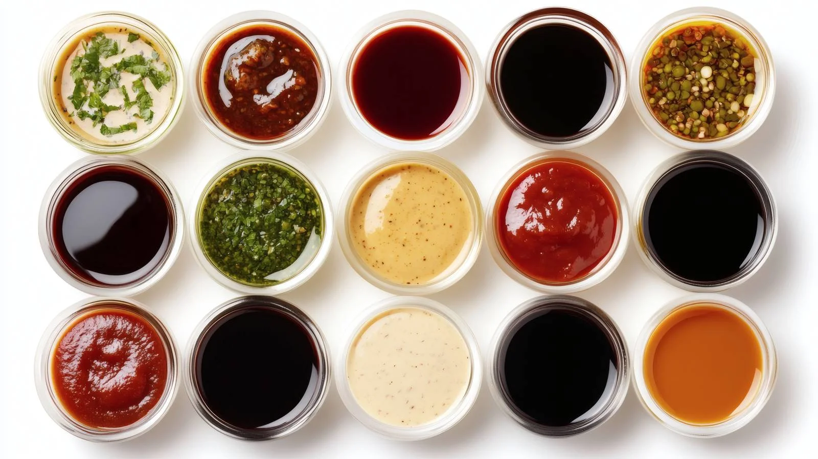 Assorted Sauces on White Background — free download from Dotvec