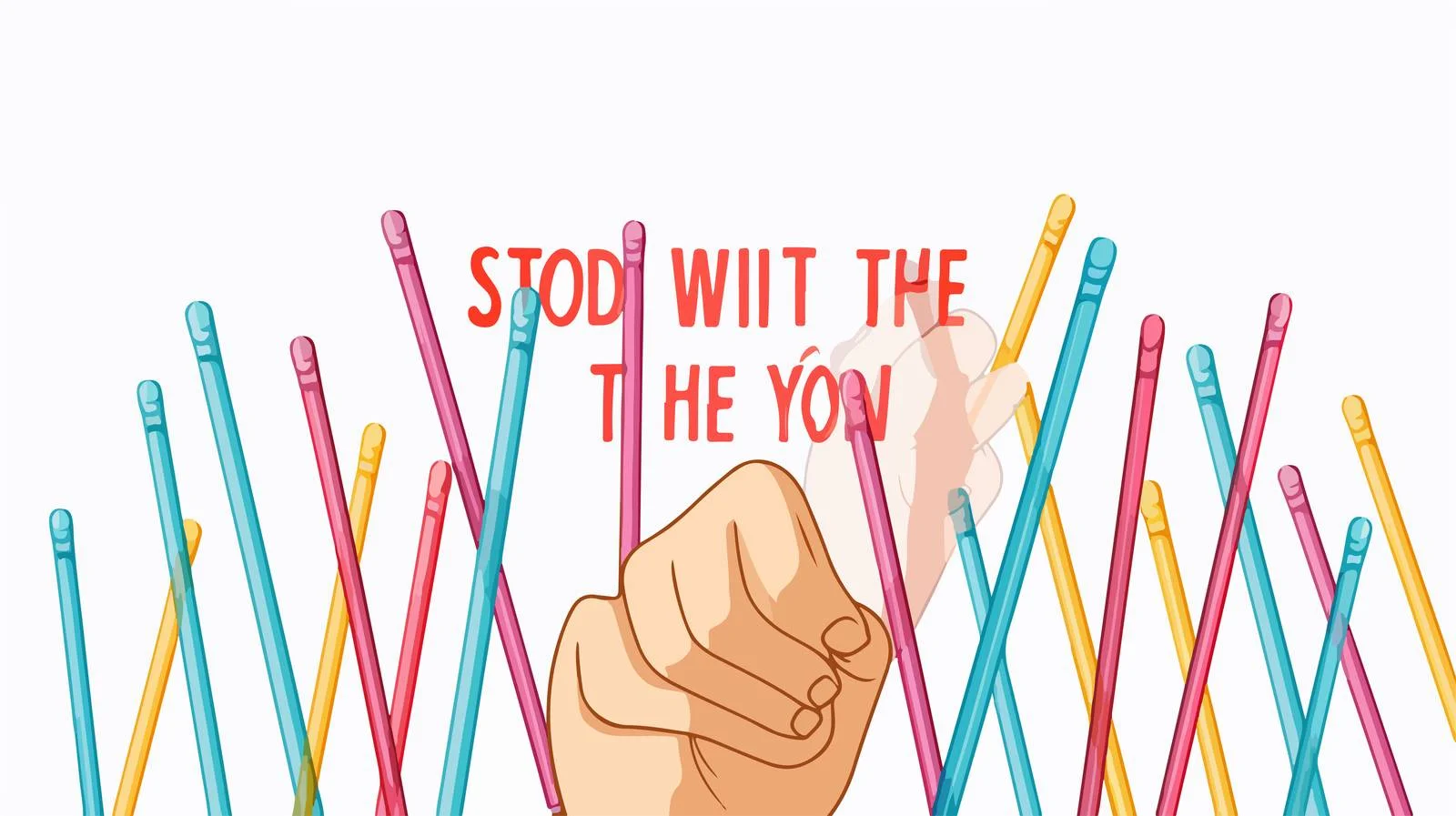 Combat Plastic Straws: Environmental Illustration — free download from Dotvec