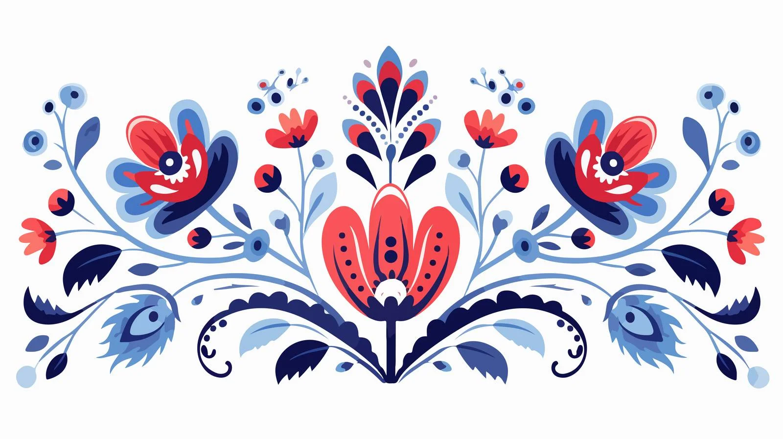 Scandinavian Ornament Vector Illustration — free download from Dotvec