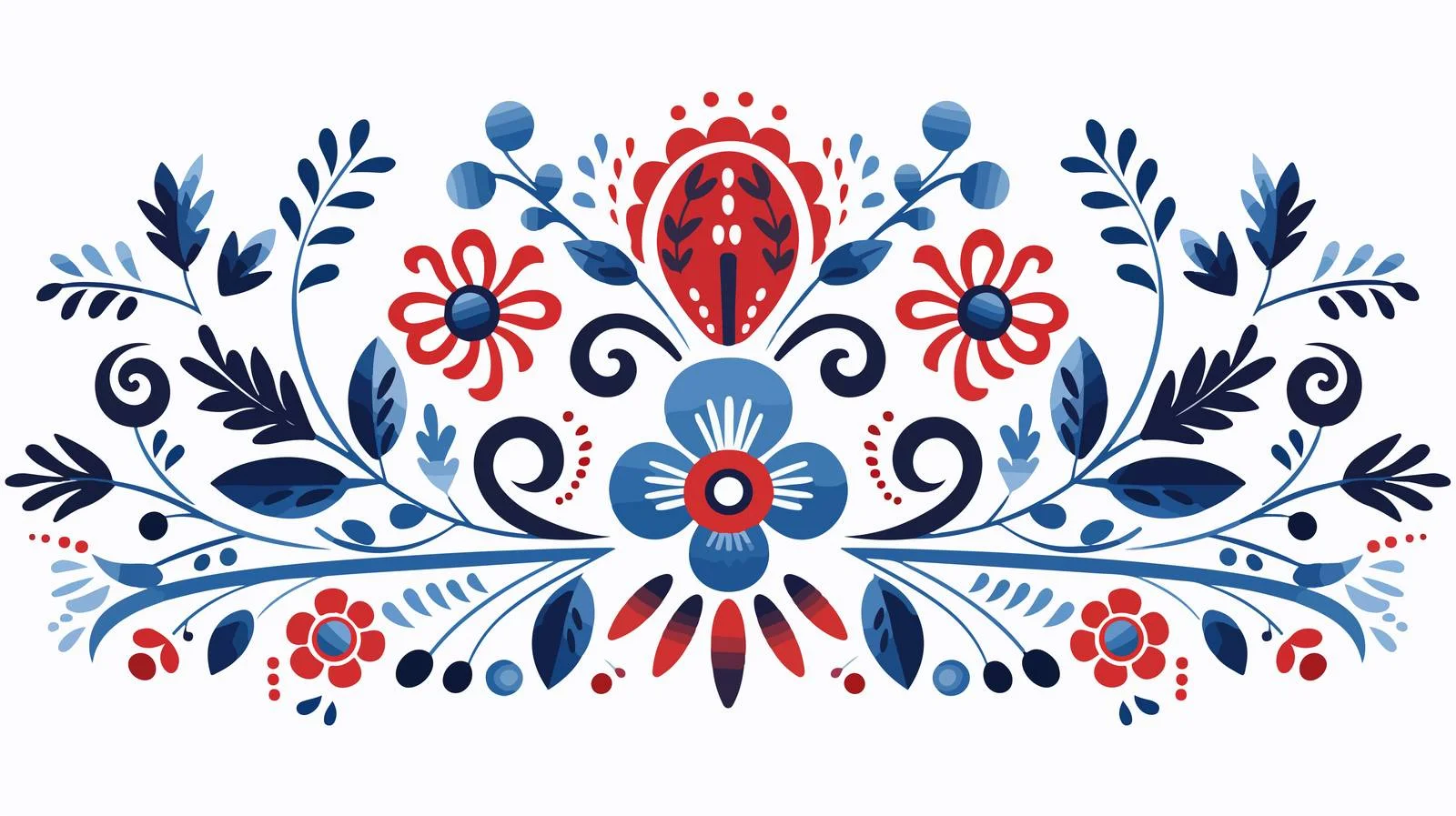 Scandinavian National Ornament Vector Illustration — free download from Dotvec