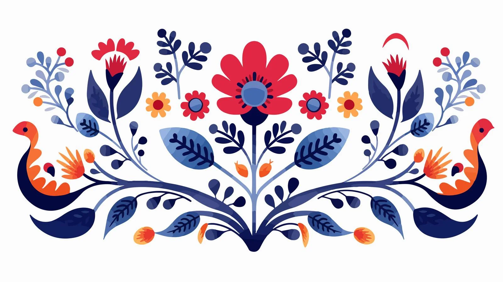 Scandinavian National Ornament Cartoon Vector Illustration — free download from Dotvec