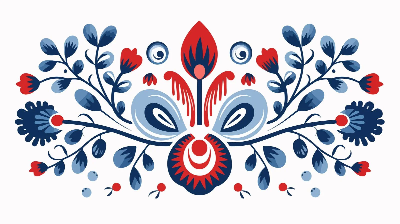 Scandinavian National Ornament Vector Illustration — free download from Dotvec