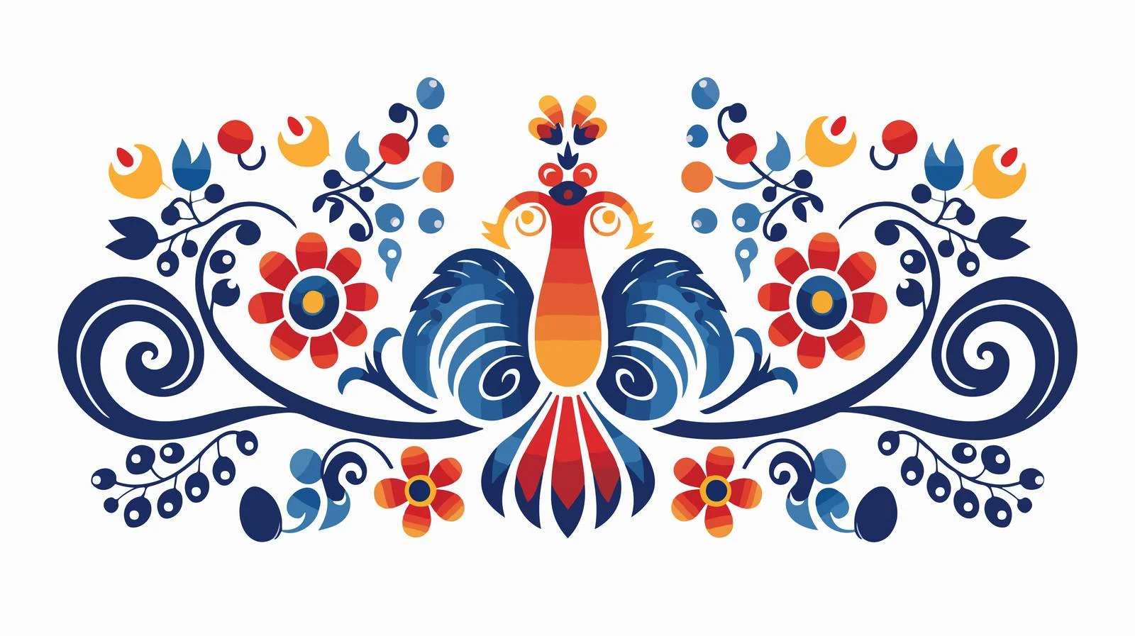 Scandinavian National Ornament — free download from Dotvec