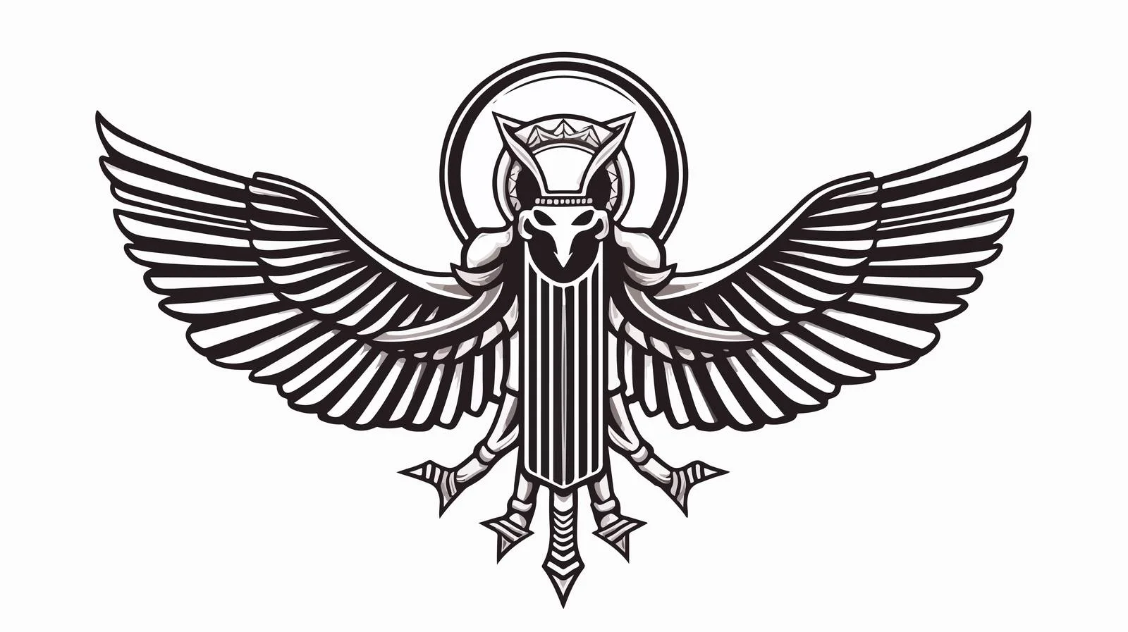 Vintage Scarab Ink Car Illustration — free download from Dotvec