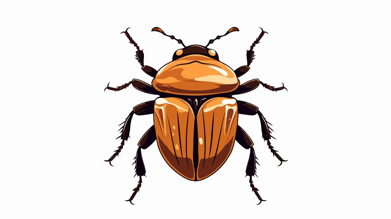 Classic Scarab Ink Drawing Isolated Car — free download from Dotvec