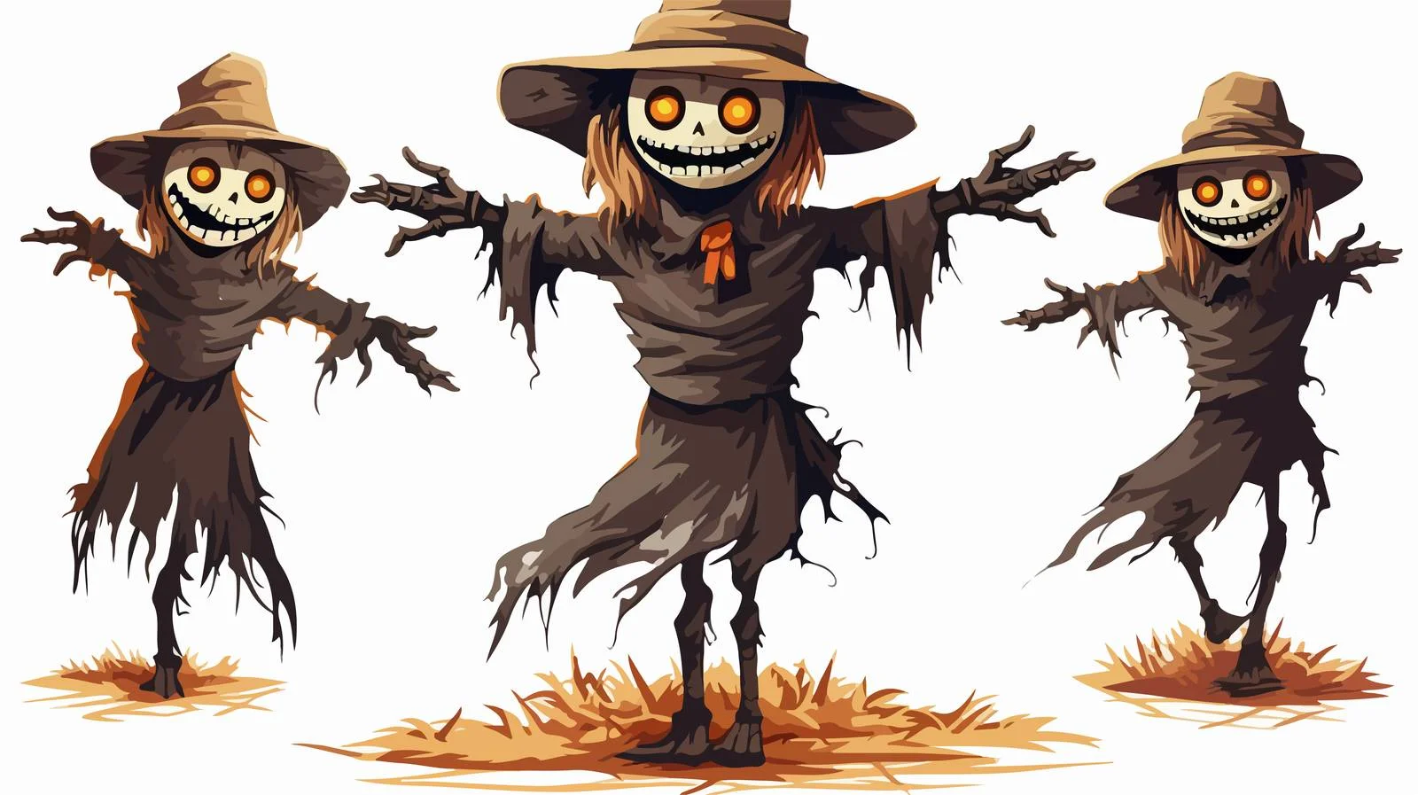 Scarecrow Cartoon Vector Illustration — free download from Dotvec