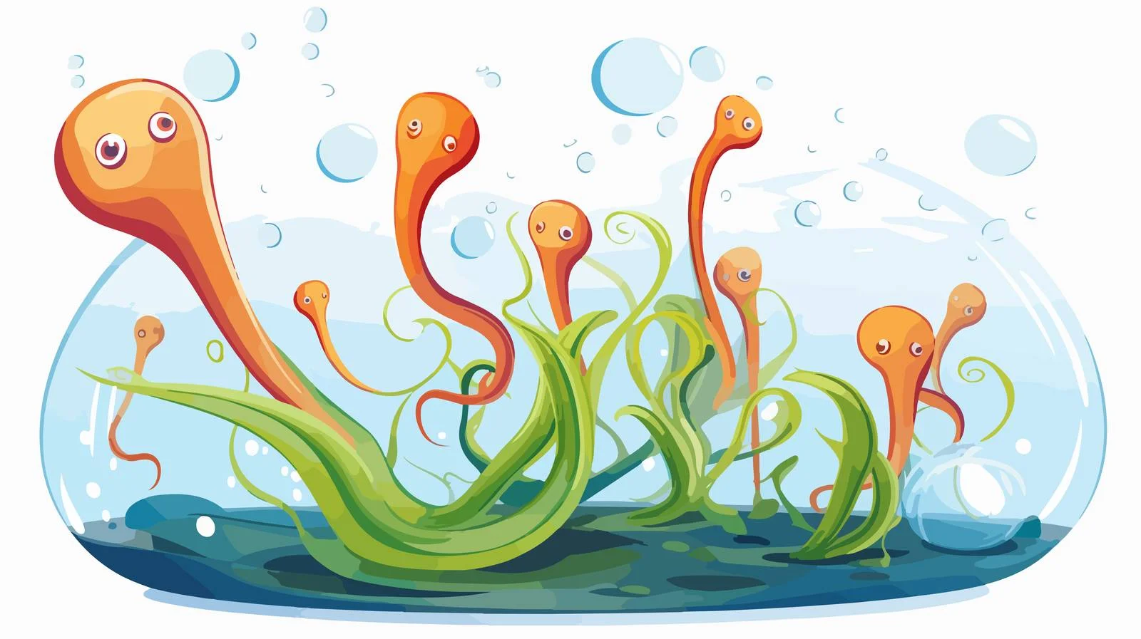 Regeneration in Plana Science Cartoon — free download from Dotvec