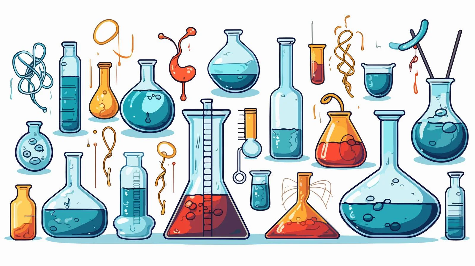 Scientific Flasks Set – free flasks image from Dotvec