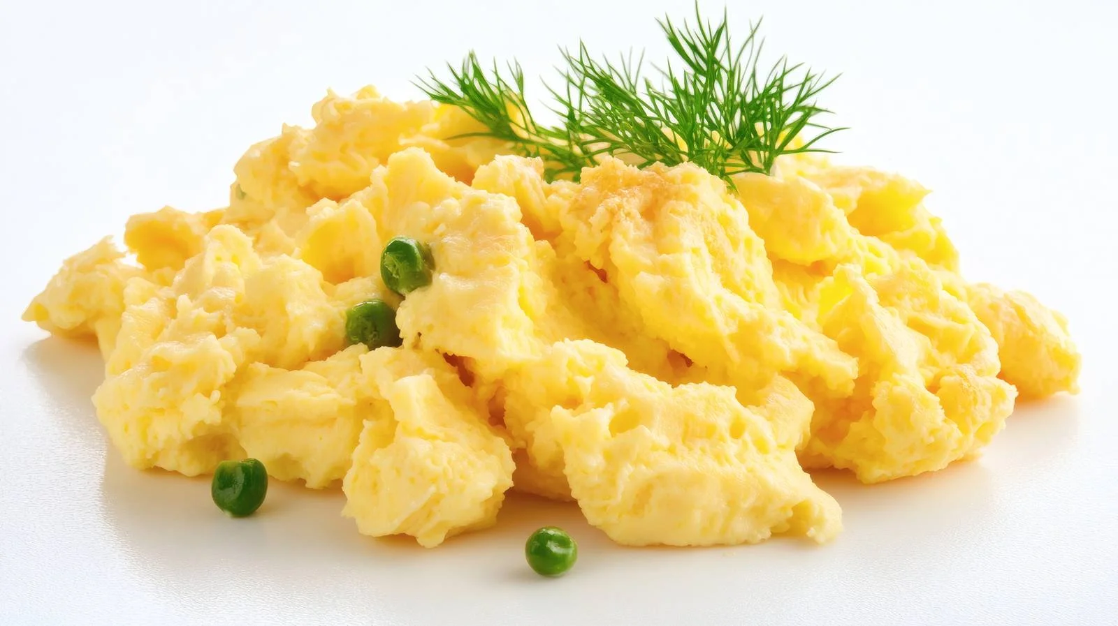 Delicious Scrambled Eggs on White Background — free download from Dotvec
