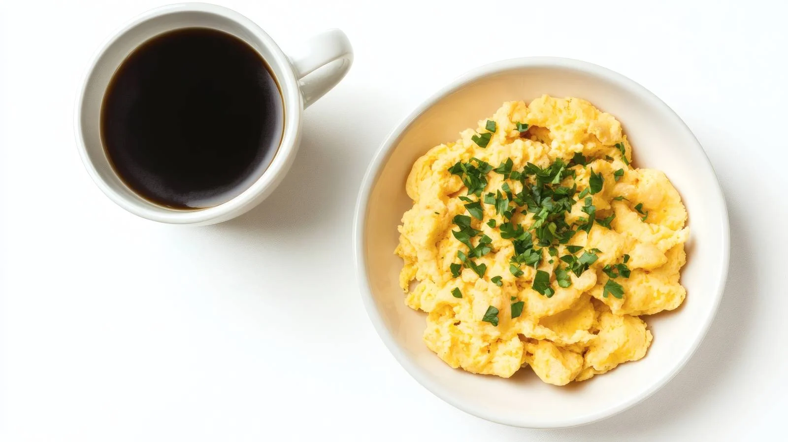 Delicious Scrambled Eggs and Coffee Combo — free download from Dotvec