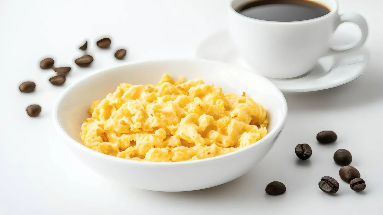 Delicious Scrambled Eggs and Coffee Creation — free download from Dotvec