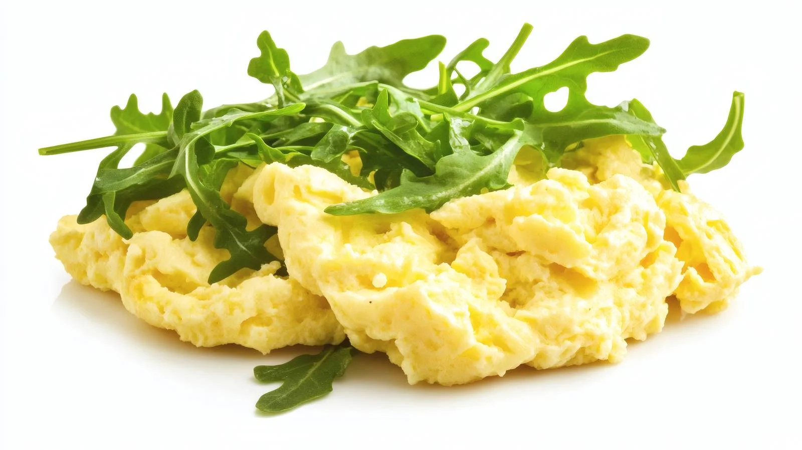 Elegant Scrambled Eggs and Arugula — free download from Dotvec