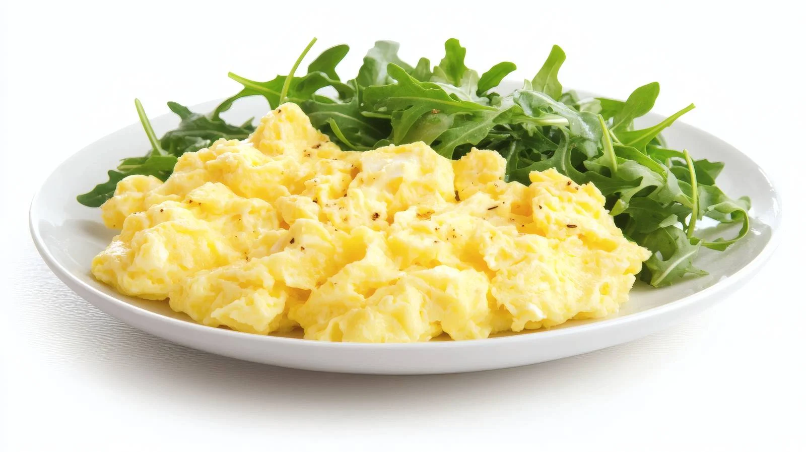 Elegant Scrambled Eggs and Arugula Dish — free download from Dotvec