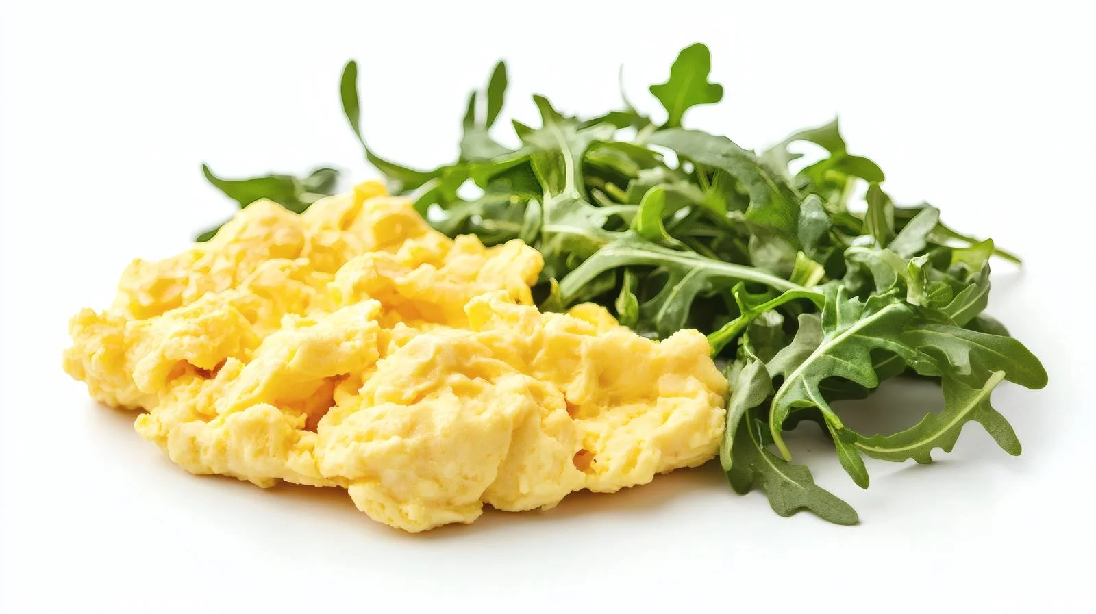 Delightful Scrambled Eggs with Arugula Salad — free download from Dotvec