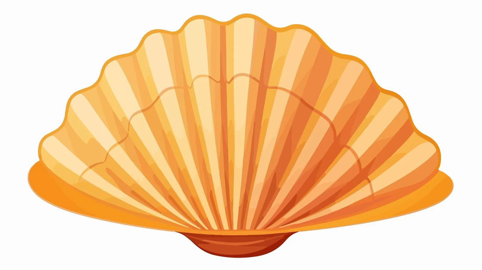 Sea Shell Silhouette on White Background — free download from Dotvec