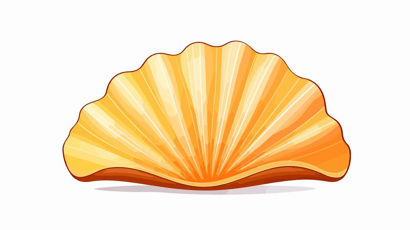 Sea Shell Silhouette on White Background — free download from Dotvec