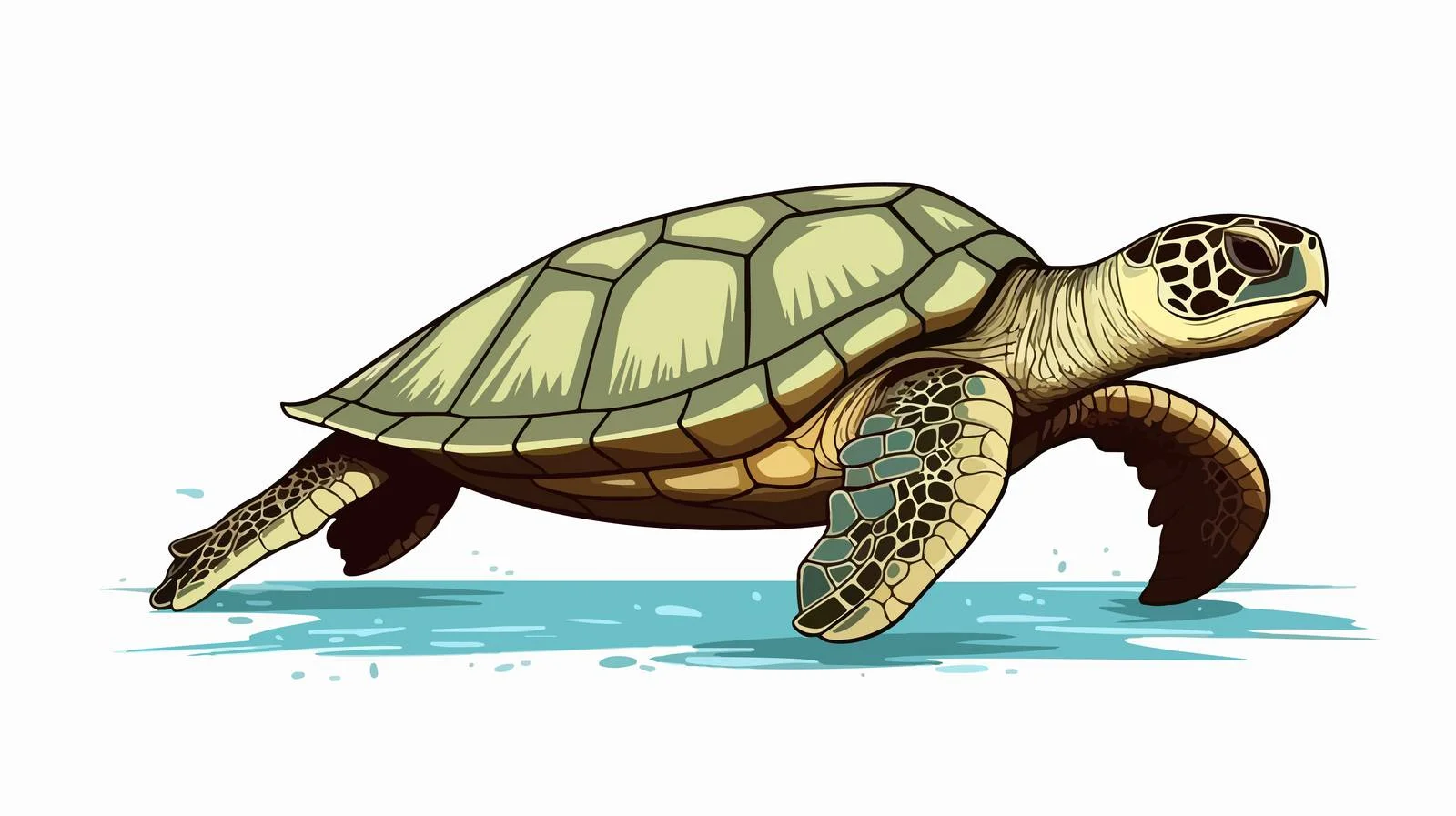 Ocean Life Engraved Sketch Illustration — free download from Dotvec