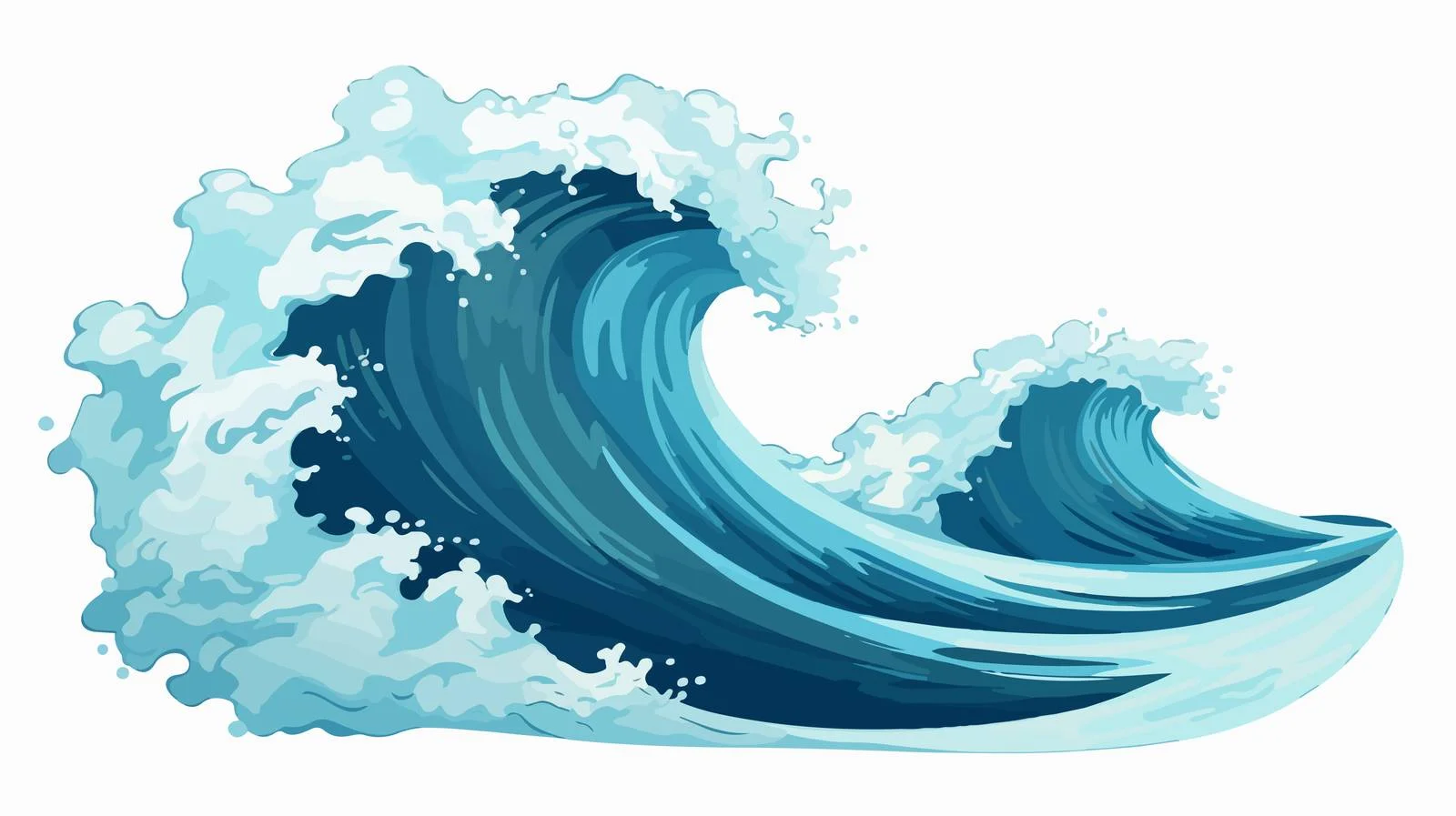 Ocean Wave Foam Sketch Illustration — free download from Dotvec