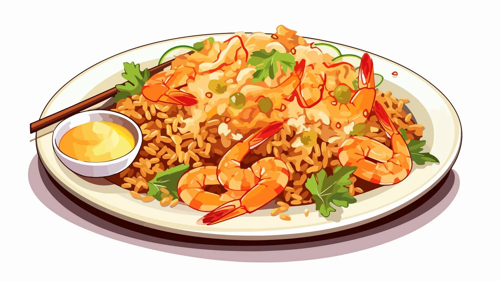 Delicious Seafood Fried Rice Dish — free download from Dotvec